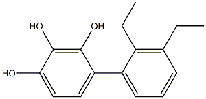 4-(2,3-Diethylphenyl)benzene-1,2,3-triol|