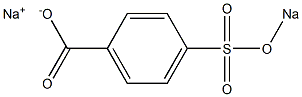 4-(Sodiosulfo)benzenecarboxylic acid sodium salt Structure