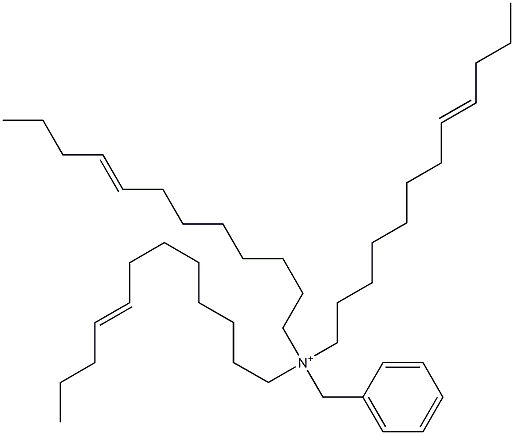 Tri(8-dodecenyl)benzylaminium Structure