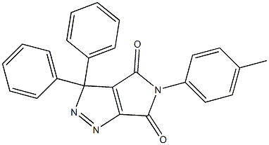 3,3-Diphenyl-5-(4-methylphenyl)-3,5-dihydropyrrolo[3,4-c]pyrazole-4,6-dione