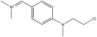 N,N-Dimethyl-p-(2-chloroethylmethylamino)benzenemethaniminium Structure