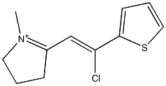 1-Methyl-2-[2-chloro-2-(2-thienyl)ethenyl]1-pyrroline-1-ium|