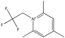 1-(2,2,2-Trifluoroethyl)-2,4,6-trimethylpyridinium 结构式