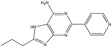 8-Propyl-2-(4-pyridinyl)adenine Struktur