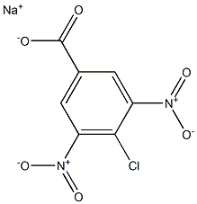 4-Chloro-3,5-dinitrobenzoic acid sodium salt Structure
