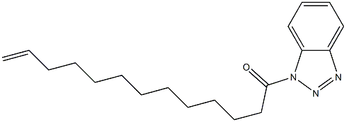 1-(12-Tridecenoyl)-1H-benzotriazole,,结构式