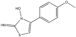 4-(4-Methoxyphenyl)-2-imino-4-thiazolin-3-ol Structure