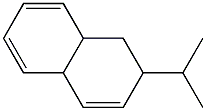 1,2,4a,8a-Tetrahydro-2-isopropylnaphthalene Structure