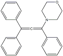 4-(1,3,3-Triphenylallene-1-yl)morpholine Struktur