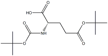 N-(tert-Butyloxycarbonyl)glutamic acid 5-tert-butyl ester Struktur