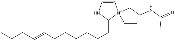 1-[2-(Acetylamino)ethyl]-1-ethyl-2-(7-undecenyl)-4-imidazoline-1-ium Struktur