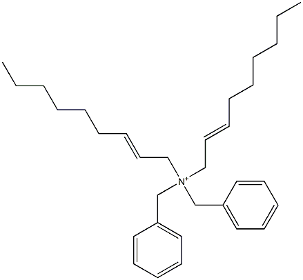 ジ(2-ノネニル)ジベンジルアミニウム 化学構造式