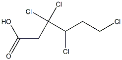 3,3,4,6-Tetrachlorocaproic acid 结构式
