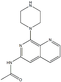 6-Acetylamino-8-(1-piperazinyl)-1,7-naphthyridine|