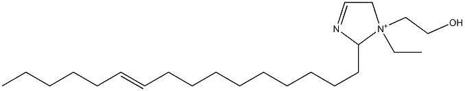 1-Ethyl-2-(10-hexadecenyl)-1-(2-hydroxyethyl)-3-imidazoline-1-ium Structure