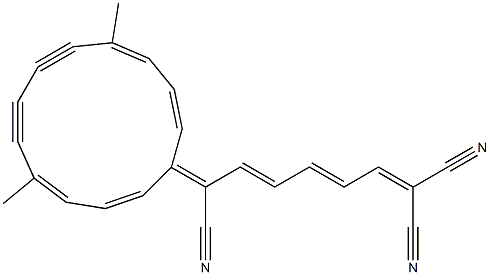 4,9-Dimethyl-13-[(2E,4E)-1,7,7-tricyano-2,4,6-heptatrienylidene]cyclotrideca-1,3,9,11-tetrene-5,7-diyne