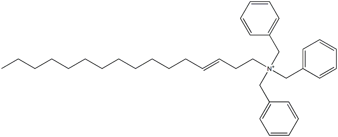 (3-Hexadecenyl)tribenzylaminium,,结构式