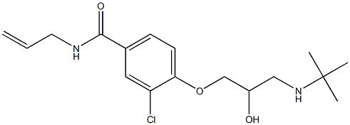  1-[4-[(2-Propenyl)carbamoyl]-2-chlorophenoxy]-3-[tert-butylamino]-2-propanol