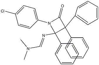 4-[[(Dimethylamino)methylene]amino]-3,3,4-triphenyl-1-(4-chlorophenyl)azetidin-2-one