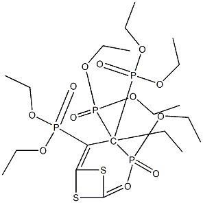 (1,3-Dithietane-2,4-diylidene)dimethylenetetrakisphosphonic acid octaethyl ester Structure