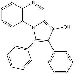 1,2-Diphenylpyrrolo[1,2-a]quinoxalin-3-ol Structure