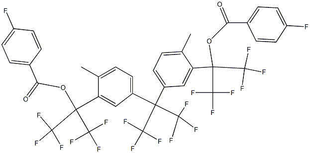 2,2-Bis[4-methyl-3-[2-(p-fluorobenzoyloxy)-1,1,1,3,3,3-hexafluoropropan-2-yl]phenyl]-1,1,1,3,3,3-hexafluoropropane