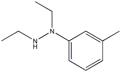 N-Ethyl-N-(ethylamino)-3-methylbenzenamine,,结构式