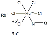 ペンタクロロニトロシルルテニウム(III)酸ルビジウム 化学構造式
