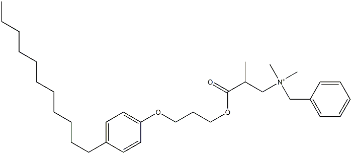 N,N-Dimethyl-N-benzyl-N-[2-[[3-(4-undecylphenyloxy)propyl]oxycarbonyl]propyl]aminium,,结构式