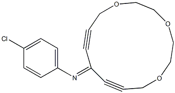 11-(4-Chlorophenylimino)-1,4,7-trioxacyclotetradeca-9,12-diyne Structure