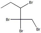 1,2,2,3-テトラブロモペンタン 化学構造式