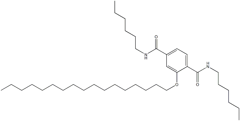 2-(Heptadecyloxy)-N,N'-dihexylterephthalamide 结构式