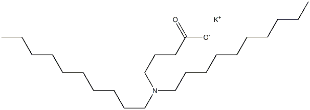 4-(Didecylamino)butyric acid potassium salt Struktur