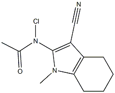 1-Methyl-2-(chloroacetylamino)-4,5,6,7-tetrahydro-1H-indole-3-carbonitrile