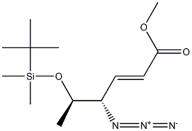 (2E,4S,5R)-4-Azido-5-(tert-butyldimethylsilyloxy)-2-hexenoic acid methyl ester Structure