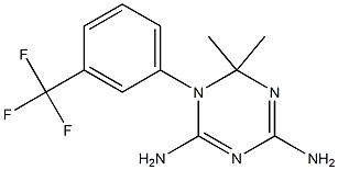 2,4-Diamino-6,6-dimethyl-5,6-dihydro-5-(3-trifluoromethylphenyl)-1,3,5-triazine