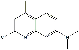 2-クロロ-N,N,4-トリメチルキノリン-7-アミン 化学構造式