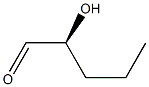 [S,(-)]-2-ヒドロキシバレルアルデヒド 化学構造式