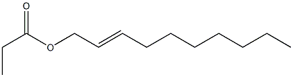 Propionic acid 2-decenyl ester Structure