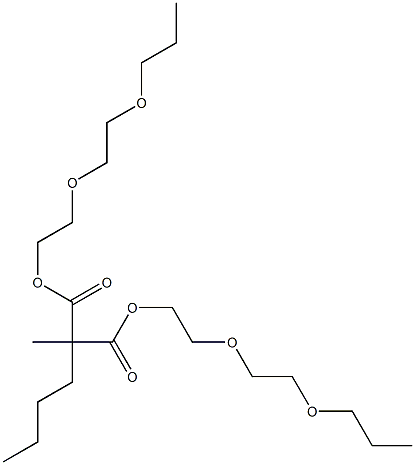 Butylmethylmalonic acid bis[2-(2-propoxyethoxy)ethyl] ester,,结构式