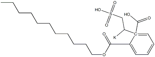 Phthalic acid 1-undecyl 2-(1-potassiosulfoethyl) ester Structure