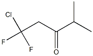 1-Chloro-1,1-difluoro-4-methyl-3-pentanone 结构式