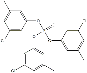 Phosphoric acid tris(3-chloro-5-methylphenyl) ester Structure