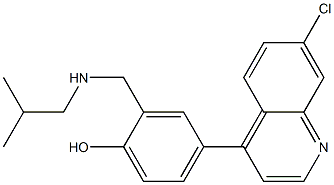 4-(7-Chloroquinolin-4-yl)-2-[[(2-methylpropyl)amino]methyl]phenol