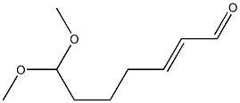 7,7-Dimethoxy-2-hepten-1-al Struktur