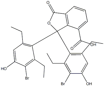 1,1-Bis(3-bromo-2,6-diethyl-4-hydroxyphenyl)-1,3-dihydro-3-oxoisobenzofuran-7-carboxylic acid