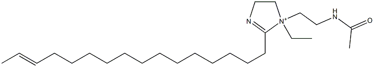 1-[2-(Acetylamino)ethyl]-1-ethyl-2-(14-hexadecenyl)-2-imidazoline-1-ium,,结构式