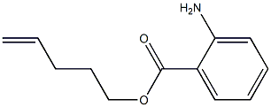 アントラニル酸4-ペンテニル 化学構造式