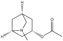 Acetic acid [1S,3S,5R,(+)]-6-methyl-6-azabicyclo[3.2.1]octane-3-yl ester Structure