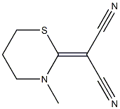 2-[Cyano(cyano)methylene]-3-methyl-3,4,5,6-tetrahydro-2H-1,3-thiazine Struktur